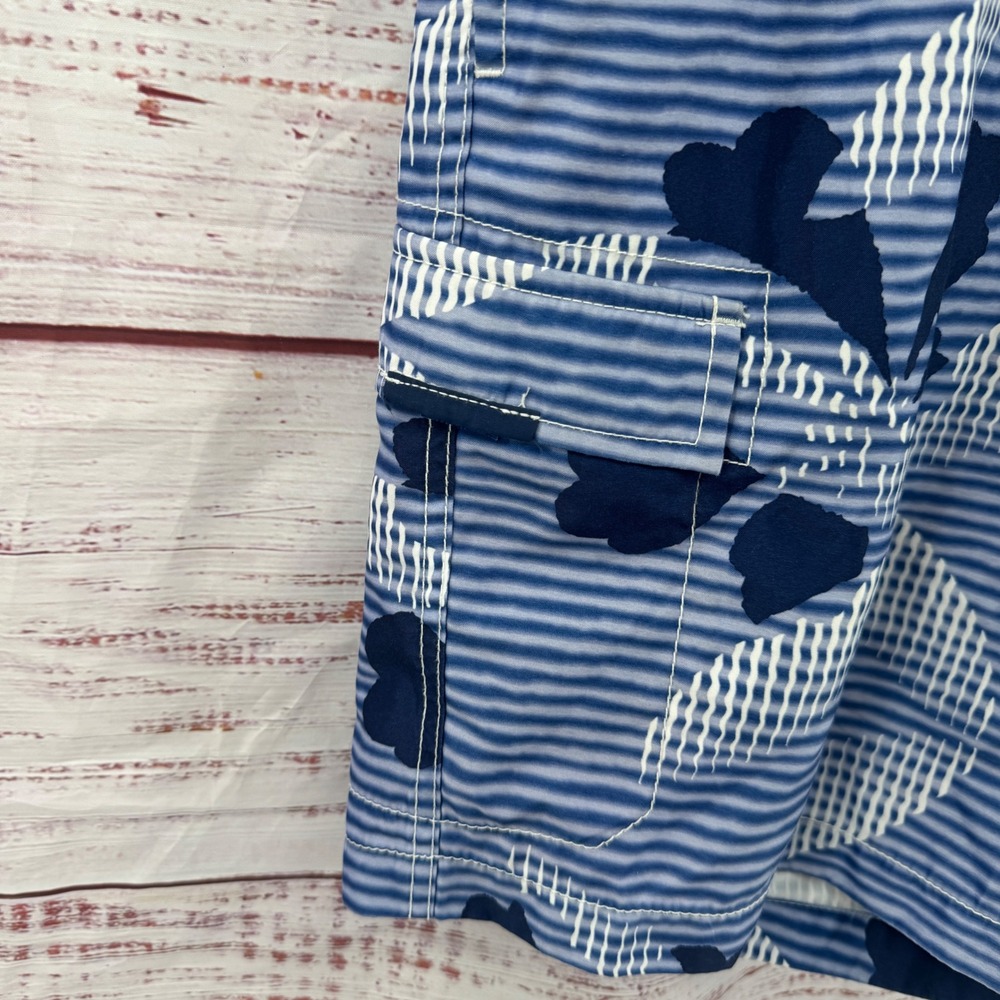 Tommy Bahama Relax Shorts Mens Large Blue Floral Board Shorts Swim Trunks Linned - Picture 5 of 8